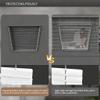 No Drill Mini Blinds Blackout Cordless Venetian Blind No Tools 1 Inch Aluminum Blinds U-Shaped Window Shades for Office, Home.White,17 3/4''W x 47''H view 4
