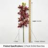 2-Pack Real Touch Artificial Orchid Branch, 12 Heads Faux Phalaenopsis for Home Office Floral Indoor Outdoor Decor(Pink) view 3