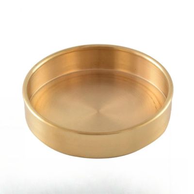 FENNYYAR Pure Copper Offering Plate Household Fruit Platter, 18cm 7.1in, Buddha Front Enshrine Ornament