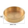 FENNYYAR Pure Copper Offering Plate Household Fruit Platter, 18cm 7.1in, Buddha Front Enshrine Ornament view 3