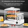 Electric Food Steamer - 3-Tier Vegetable Steamer with Touch Screen Display, 12-Hour Timer, Independent Water Tank for Home Use view 4