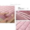 All-Inclusive Mattress Protector Queen Machine Washable Mattress Protector Full Size, Thickened Quilted Soft Bedcover Mattresss Cover King for Home, Hotel & Bedroom(Pink,140x200x35cm) view 3