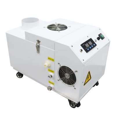 EQCOTWEA Industrial Ultrasonic Humidifier Air Humidifier Sprayer 2kg/h Commercial Cooler Sprayer with Stainless Steel for Greenhouse Garden Warehouse 110V 200W