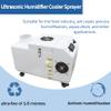 EQCOTWEA Industrial Ultrasonic Humidifier Air Humidifier Sprayer 2kg/h Commercial Cooler Sprayer with Stainless Steel for Greenhouse Garden Warehouse 110V 200W view 2