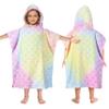 Tirrinia Kids Hooded Beach Towel, Toddler Hooded Bath Towel & Poncho Towel Super Absorbent, Wearable Swim Towel for Kids 3-6 Years Boys Girls at Bath Pool Beach, Birthday Gifts, Rainbow view 1