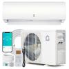 9,000 BTU Mini Split AC, 20 SEER2 Wall Mounted AC with Heat Pump & Installation Kits, Ductless Inverter Split-System Air Conditioners Cools Up to 450 Sq.Ft, Remote Control and, 115V view 1