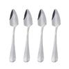 Hotainoys Stainless Steel Spoon Handle Jagged Fruit Spoon with Tooth Edge for Home Kitchen Scraping 4PCS Sliver Steel with Handle view 1