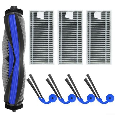 Main Side Brush Filter Kit, Replacement Parts for Robot Vacuum, Compatible with For Deebot X11 For OmniCyclone / X11 Pro / X11 Family, Includes Main Roller Brush