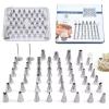 Aramox Piping Tips, Stainless Steel Cake Decorating Nozzles, 55 Pieces Set for DIY Baking and Icing Decor view 3