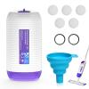 COOMYXIN Refillable Bottle for Swiffer Power Mop, 500ML / 17 FL.OZ Reusable Solution Container, with 6 Leak-Proof Seal & 1 Funnel,Simple Installation, Works with Any Cleaner view 1