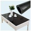 1.5 mm Black Dining Room Table Area Mat PVC Waterproof Tables Protector Waterproof 45x81Inch Desk Cover Protector Non-Slip Table Pad for Kitchen Living Room Garage Large Heat Resistant Mat
