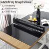 1.5 mm Black Dining Room Table Area Mat PVC Waterproof Tables Protector Waterproof 45x81Inch Desk Cover Protector Non-Slip Table Pad for Kitchen Living Room Garage Large Heat Resistant Mat view 4