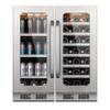 Whynter 80 Can & 33 Bottle Wine and Beverage Refrigerator, 30 Inch Wine Cooler Refrigerator Glass Door, 40-65F Digital Temperature Control, Built-in or Freestanding for Home Bar Kitchen Office view 1