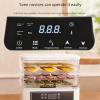 Food Dehydrator Machine, 5-Layer Electric Food Dehydrator, Adjustable Temperature & 72H Digital Timer, 360 Hot Air Circulation Compact Dryer for Meat, Fruits, Vegetables, Snacks & Pet Food view 4