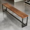 YKLYTBD Solid Wood Bar Table, 2" Thick Real Wood Top Long Narrow Pub Table, Industrial Bar Height Dining Table for Kitchen, Cafe, Office Breakroom, 47.2" to 94.5" Length Available view 1