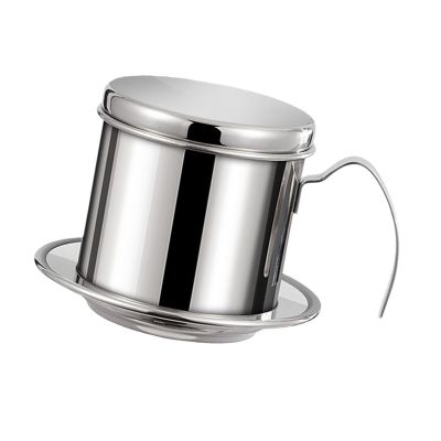 PILULY Stainless Steel Coffee Filter Reusable Pouring Over Drip Cup for Home Office Travel Vietnamese Coffee Dripper