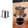 PILULY Stainless Steel Coffee Filter Reusable Pouring Over Drip Cup for Home Office Travel Vietnamese Coffee Dripper view 2