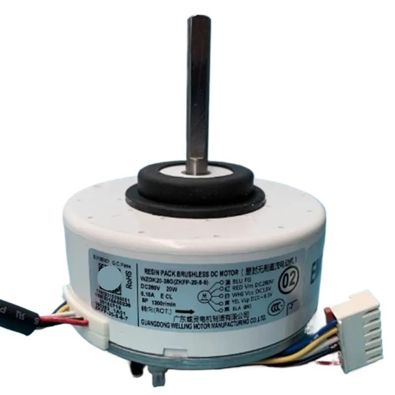Air Conditioning Fan MotorCompatible For MideaWZDK20-38G ZKFP-20-8-6 DC280V 20W