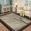 Living Room Area Rugs 3x5 Washable Rug Japanese Minimalist Ink Branch Wabi Sabi Rugs Soft Non Slip Low Pile Stain Resistant Foldable Carpet for Bedroom Playroom Dining Room Office Kitchen Farmhouse view 2