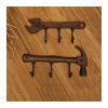 xiyouya Coat Hook Retro Wall Hanging Coat Rack Wrought Iron Hanger Hammer Wrench Wall Decoration Super Load Bearing Hook Industrial Style Suitable for Bedroom Kitchen(Hammer and wrench) view 1