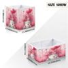 Bolaz Birds Flowers Balloons Closet Organizers Storage Cubes Storage Bins Shelf Baskets Containers for Home Room Office,Square view 3