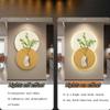 3D Wall Sculpture Art for Home, Decorative Wall Mural with LED Light, Green Planter Design for Living Room and Bedroom view 3