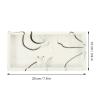 BESPORTBLE Marble Grain Sundries Storage Tray Tabletop Organizer Bathroom Vanity Tray for Cosmetics Jewelry and Toiletries Holder White Pattern view 2