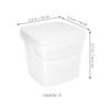 Small Plastic Bucket 2l PP with Handle, White, Halloween Season view 2