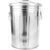 ARTSEWPLY Metal Wastebasket with Lid 8L Round Outdoor Trash Bin Kitchen Garbage Can Recycling Bin for Home and Office Use view 1