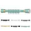Adjustable Tension Shower Curtain Rod, No Drill Spring Tension Rod for Door, Bathroom, Window, Non Slip Closet Hanging Rods, Indoor/Outdoor Use(Green,102-137.5in) view 1