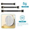 Adjustable Tension Shower Curtain Rod, No Drill Spring Tension Rod for Door, Bathroom, Window, Non Slip Closet Hanging Rods, Indoor/Outdoor Use(Green,102-137.5in) view 3