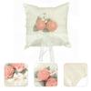 UTHCLO White Flower Ring Cushion for Wedding Couples, Cloth Decor view 3