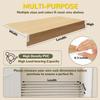 5 PCS Wire Shelf Cover, 16 * 36 inch Wire Rack Covers for Pantry, 0.31in Thick PVC Wood-Look Faux Shelf Covers for Wires Shelving Closet, Moisture Resistant Durable, Easy to Cut Install view 4