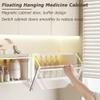 Metal Wall Cabinet for Kitchen & Laundry, Floating Storage nizer with Glass Doors, Stylish Cupboard for Home nization, Space-Saving Solution view 4