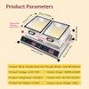 1500W/3000W Commercial Electric Griddle, Stainless Steel Non-Stick Pancake Maker with Glass Flip Cover, Ideal for Restaurants & Dessert Shops, Efficient Cooking Solution view 2