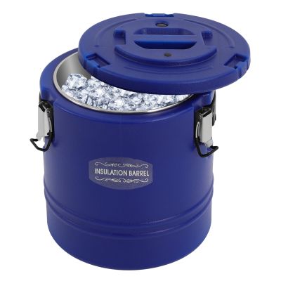 15.9 QT Insulated Soup Container, Commercial Food Warmer for Hot or Cold, 15L Hot Box for Catering, Thermal Food Jar with 3 Buckles and Handles, Stainless Steel Lining with Lid, 6H Insulation Time