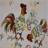 Easter Holiday Chicken Rooster Egg Embroidered Tablecloth Table Placemat Runner 2 Pcs 14x20 Fabric Table Runner for Home Holiday and Everyday Table Styling Elegant Dining Accent Home Decor view 2