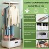 Portable Hanging Garment Steamer, 900W Wireless Vertical Steam Iron with Remote Control, Automatic Collapsible Electric Clothes Drying Rack view 3