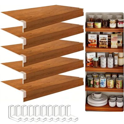 5 PCS Wire Shelf Cover, 18 * 31 inch Wire Rack Covers for Pantry, 0.31in Thick PVC Wood-Look Faux Shelf Covers for Wires Shelving Closet, Moisture Resistant Durable, Easy to Cut Install