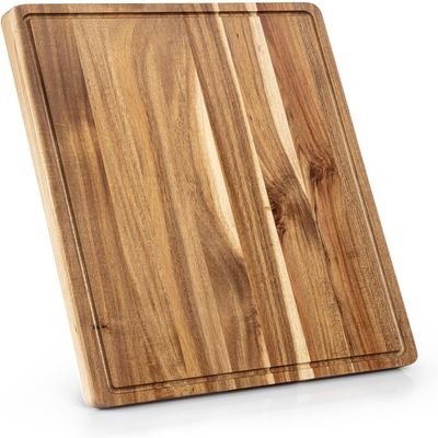 24X18 Inch Extra Large Acacia Wood Cutting Board, Thick Durable Wooden Chopping Board for Meat/Vegetables, Multipurpose Kitchen Serving Platter & Heat Resistant Trivet