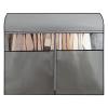 Clothing Rack Cover with Three-Way Zipper, Garment Rack Cover with Visible Window, for Suits, Coats, Shirts(Gray,60 * 120CM/24 * 47IN) view 1