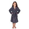 BAGNO MILANO Kids Organic Turkish Cotton Hooded Beach Cover-Up Towel, GOTS Certified, for Boys and Girls (Grey, 6-8 Years) view 2