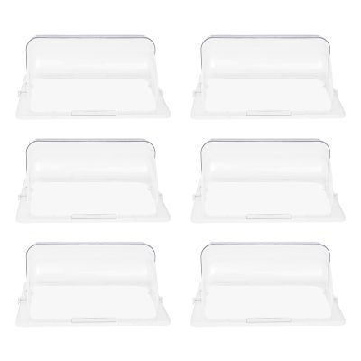 6 Pcs Clear Chafing Dish Covers, Half Size Roll Top Cover, Clear Display Cover for Hotels, Restaurants, Banquets, Parties, Picnics13 10.63 7.08in