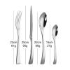 24pcs silverware set for 6, modern stainless steel flatware utensils cutlery set, minimalist fork kinfe spoon sets, mirror polished, gift package for wedding housewarming birthday view 2