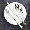 24pcs silverware set for 6, modern stainless steel flatware utensils cutlery set, minimalist fork kinfe spoon sets, mirror polished, gift package for wedding housewarming birthday view 3