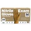 SUP Powder-Free Nitrile Exam Gloves, 100 Count Food Safe Latex-Free Disposable Gloves for Medical Cooking Cleaning Food Prep, Tan (Medium) view 1