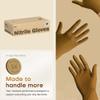 SUP Powder-Free Nitrile Exam Gloves, 100 Count Food Safe Latex-Free Disposable Gloves for Medical Cooking Cleaning Food Prep, Tan (Medium) view 4