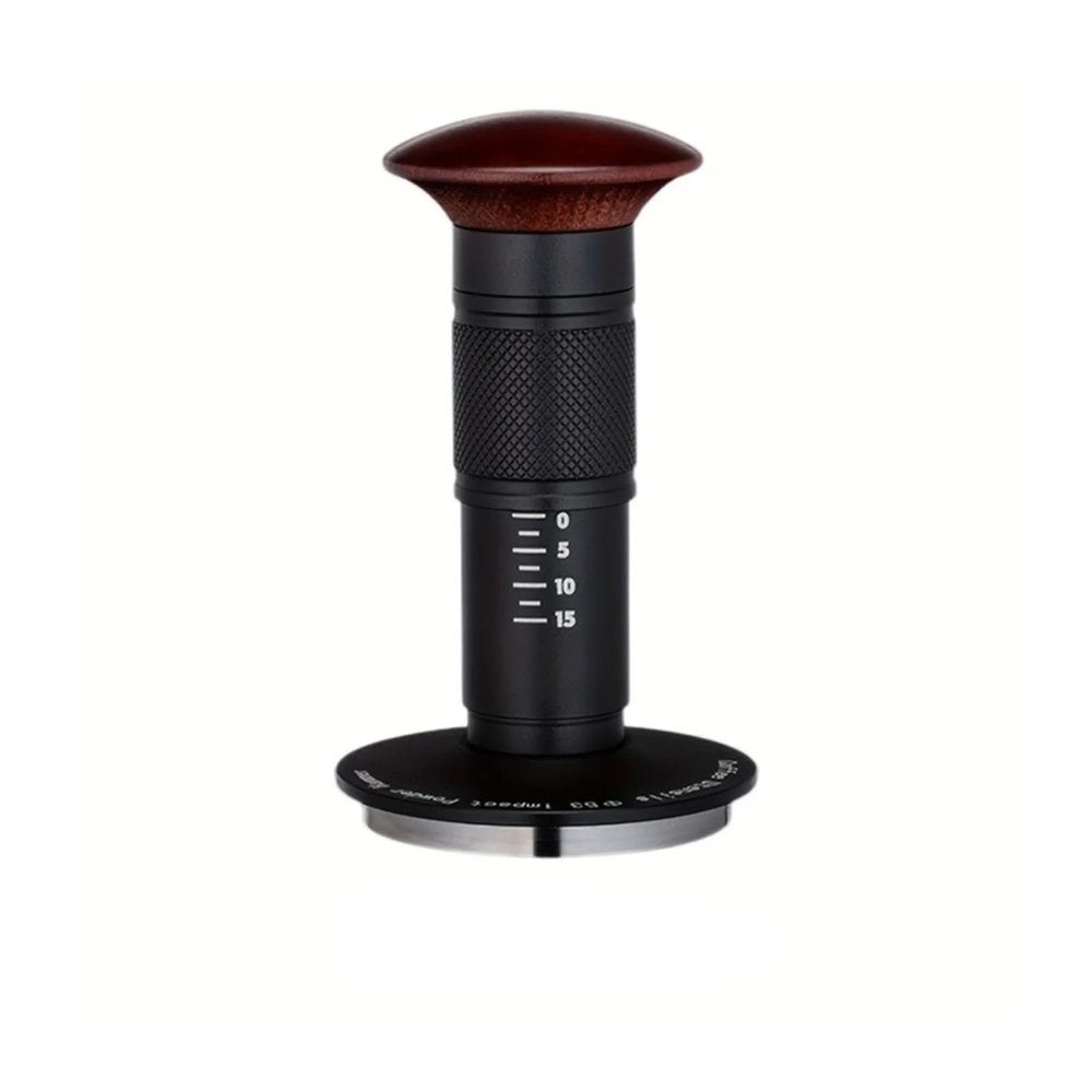 51/53/58mm Coffee Tamper With 3 Spring Loaded, 30lbs Hand, Adjustable Depth Ripple Base(53mm)