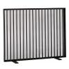 42" Wide Fireplace Screen Cover, Single Panel Fire Spark Guard Gate, Wrought Iron Mesh Fireguards, Fence Protector for Wood Burning/Open Fire, 89cm/35 view 2
