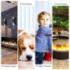 42" Wide Fireplace Screen Cover, Single Panel Fire Spark Guard Gate, Wrought Iron Mesh Fireguards, Fence Protector for Wood Burning/Open Fire, 89cm/35 view 4